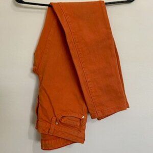 Kate Spade NY Women's Orange Play Hooky Broome Street Jeans Size 26